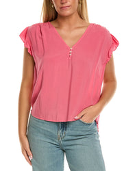 Velvet By Graham & Spencer Malta Short Sleeve Knit Top