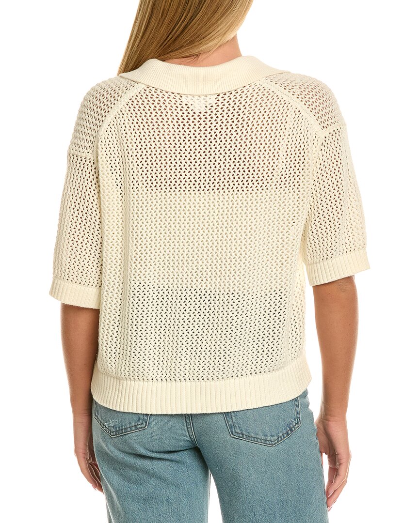 Velvet By Graham & Spencer York Cashmere-Blend Polo Sweater