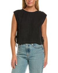 Velvet By Graham & Spencer Tavia Sleeveless Woven Linen Top