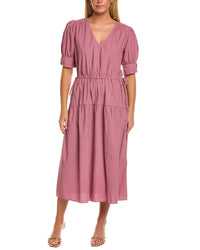 Velvet By Graham & Spencer Lianna Short Sleeve Midi Dress