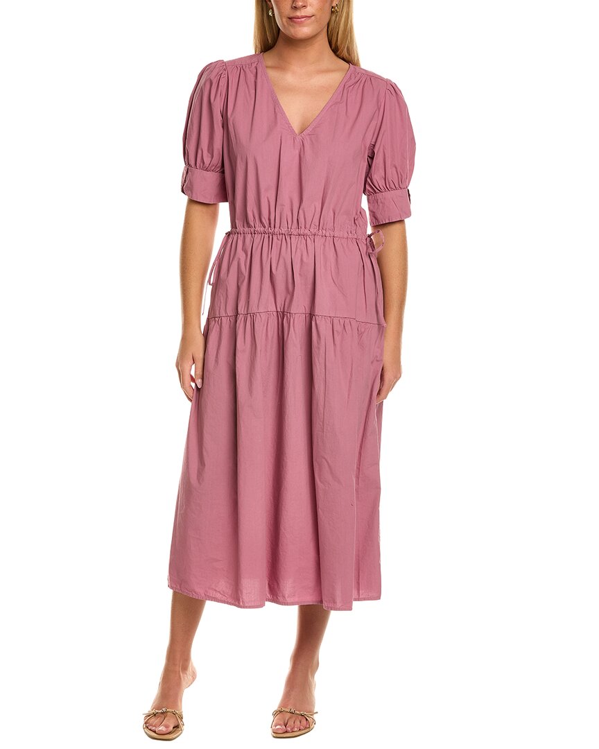 Velvet By Graham & Spencer Lianna Short Sleeve Midi Dress