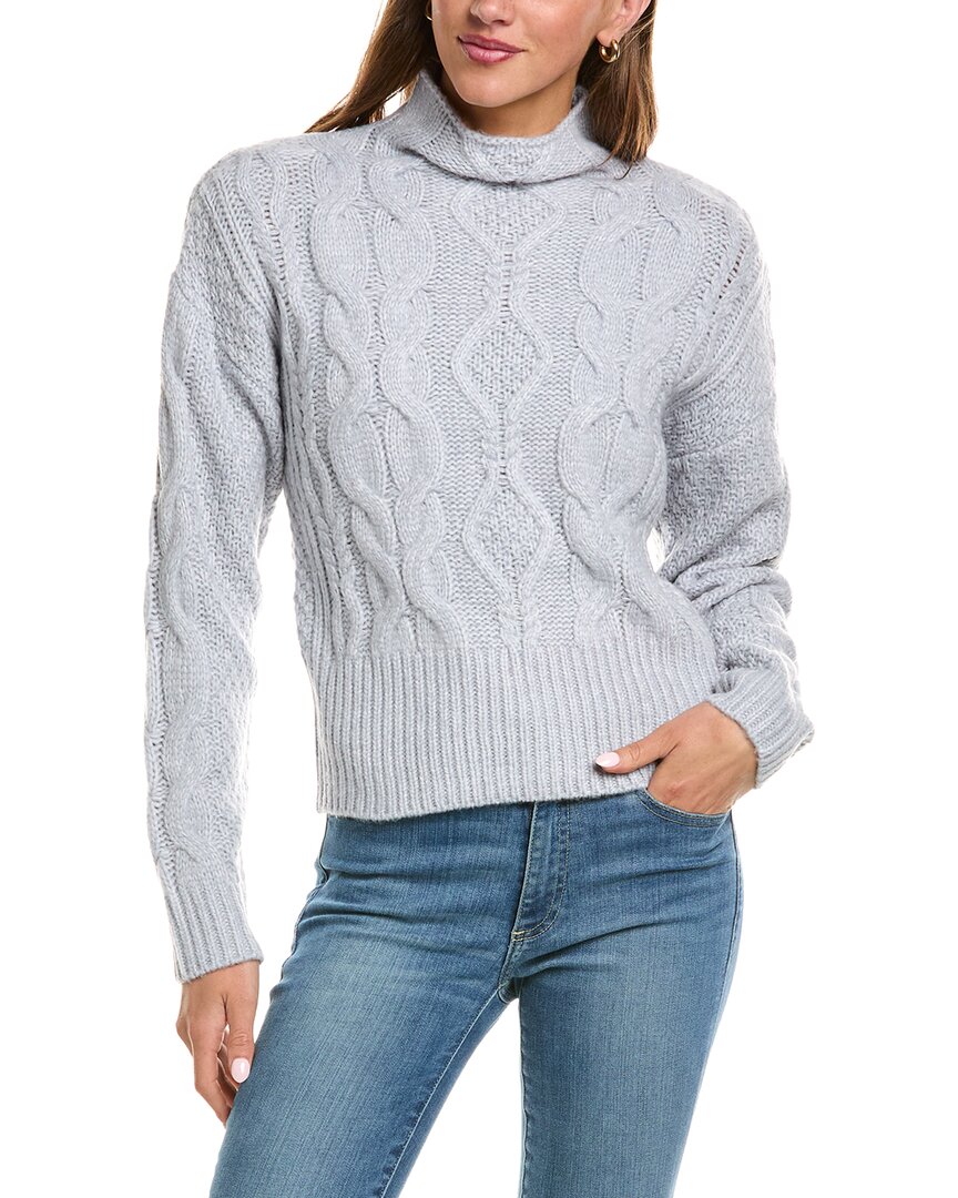 525 America Oversized Cable Funnel Neck Pullover