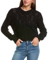525 America 525 America Cropped Cable Cardigan
