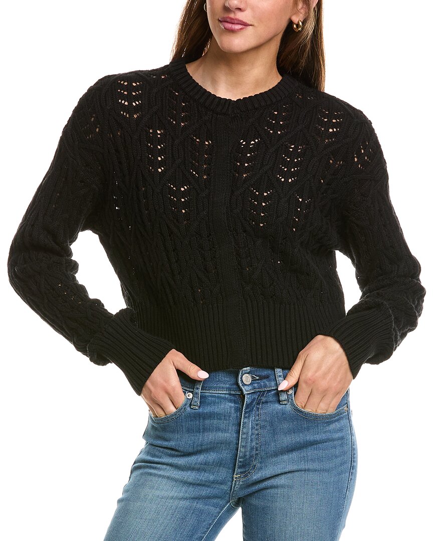 525 America 525 America Cropped Cable Cardigan