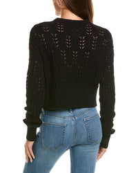 525 America 525 America Cropped Cable Cardigan