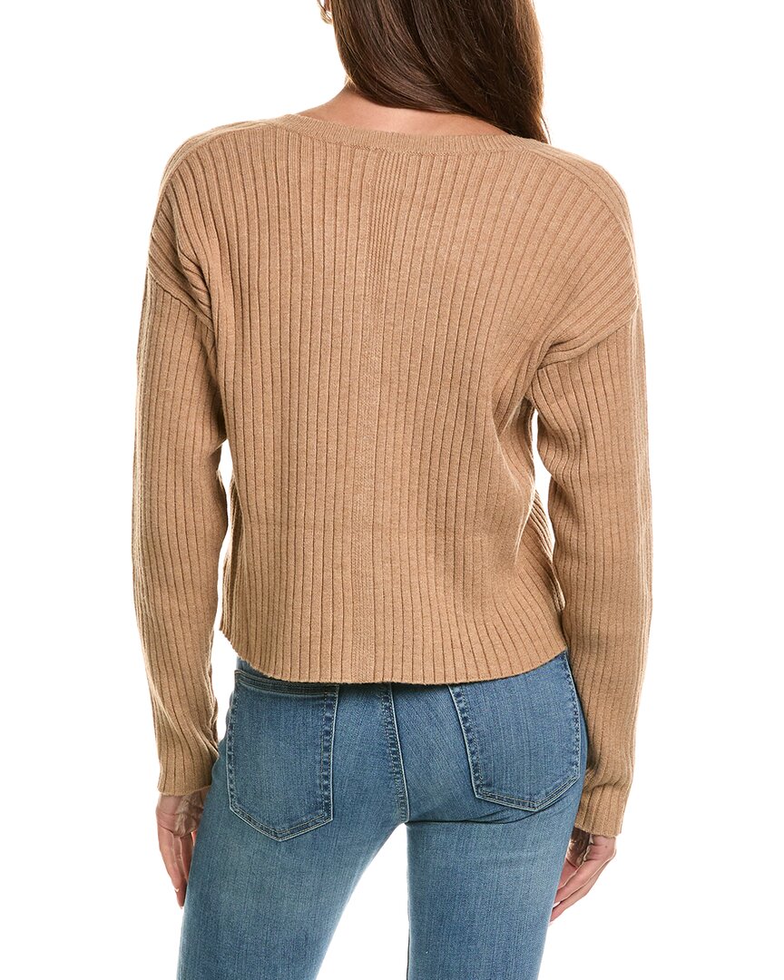 525 America 525 America Luxe Cropped Rib Cardigan