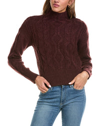 525 America 525 America Oversized Cable Funnel Neck Pullover