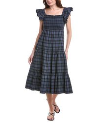 Sail to Sable Sail To Sable Flutter Sleeve Smocked Midi Dress