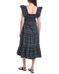Sail to Sable Sail To Sable Flutter Sleeve Smocked Midi Dress