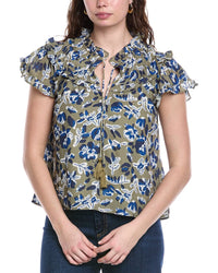 Sail To Sable Flutter Sleeve Top