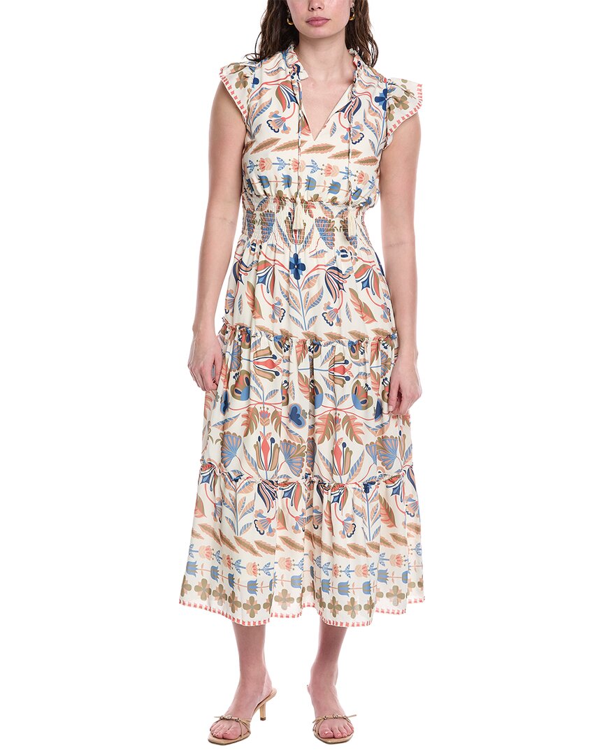 Sail To Sable Smocked Waist Midi Dress