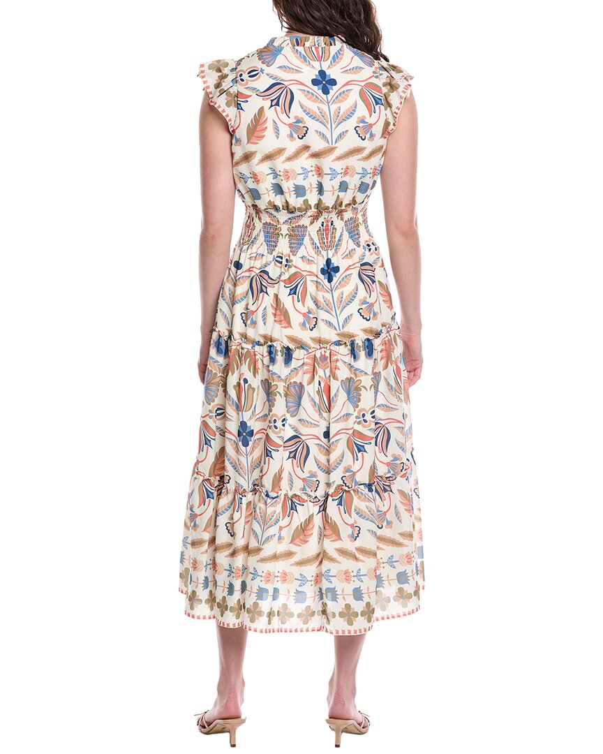 Sail To Sable Smocked Waist Midi Dress