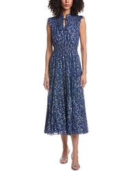 Sail To Sable Smocked Waist Midi Dress