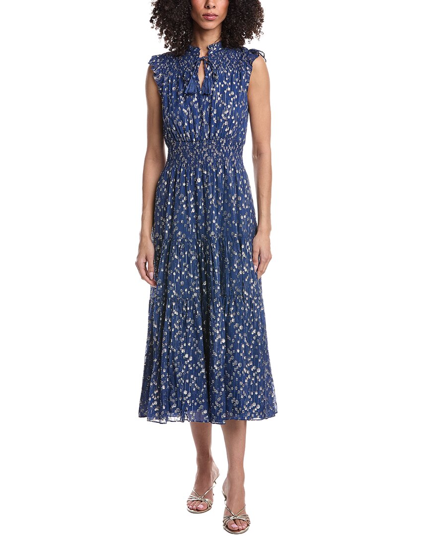 Sail To Sable Smocked Waist Midi Dress