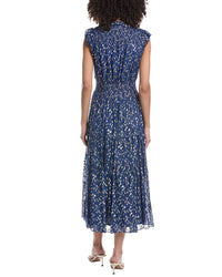 Sail To Sable Smocked Waist Midi Dress