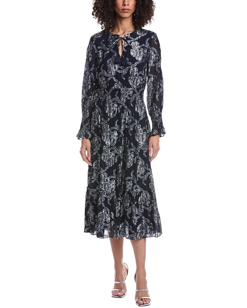 Sail to Sable Sail To Sable Long Sleeve Smocked Waist Midi