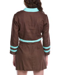 Sail To Sable The Tunic Linen-Blend Top