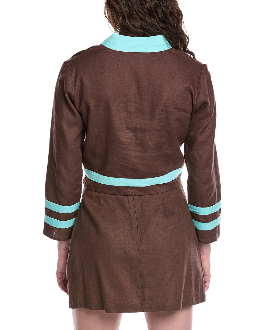 Sail To Sable The Tunic Linen-Blend Top