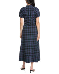 Sail to Sable Sail To Sable Blackwatch Abby Midi Shirt Dress