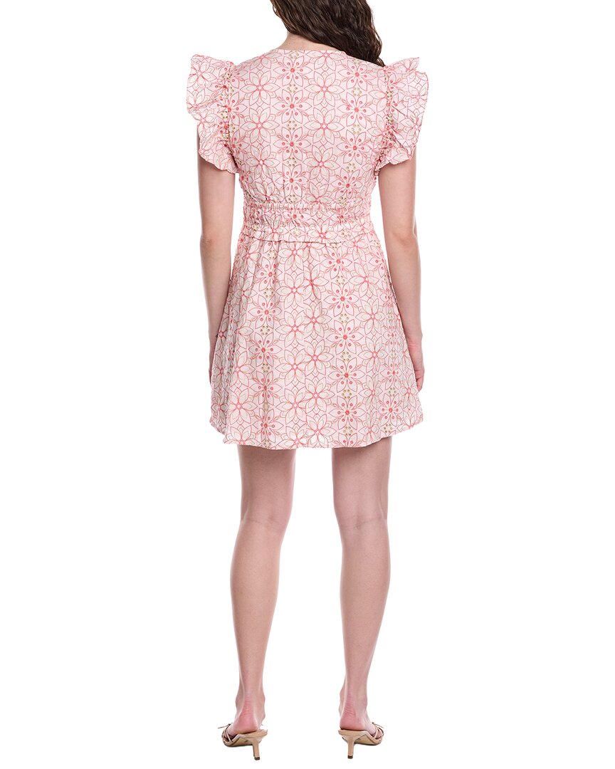 Sail To Sable V-Neck Flutter Sleeve Mini Dress