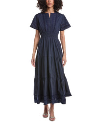 Sail To Sable Cinched Waist Maxi Dress