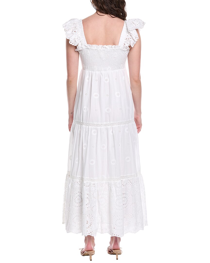 Sail To Sable Flutter Sleeve Smocked Maxi Dress