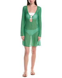 Becca By Rebecca Virtue Golden Crochet Tunic