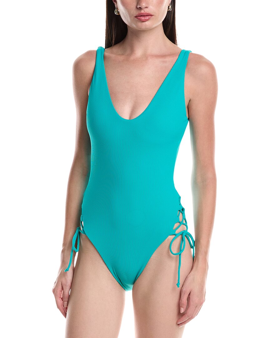 Becca By Rebecca Virtue Modern Edge Hi-Leg One-Piece