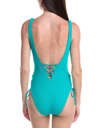 Becca By Rebecca Virtue Modern Edge Hi-Leg One-Piece