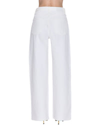 Pistola Tate Paper White Wide Leg Jean
