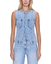 Pistola Gia Fitted Collarless Vest