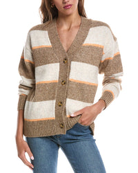 Theo and Spence Theo And Spence 3-Tone Button Cardigan