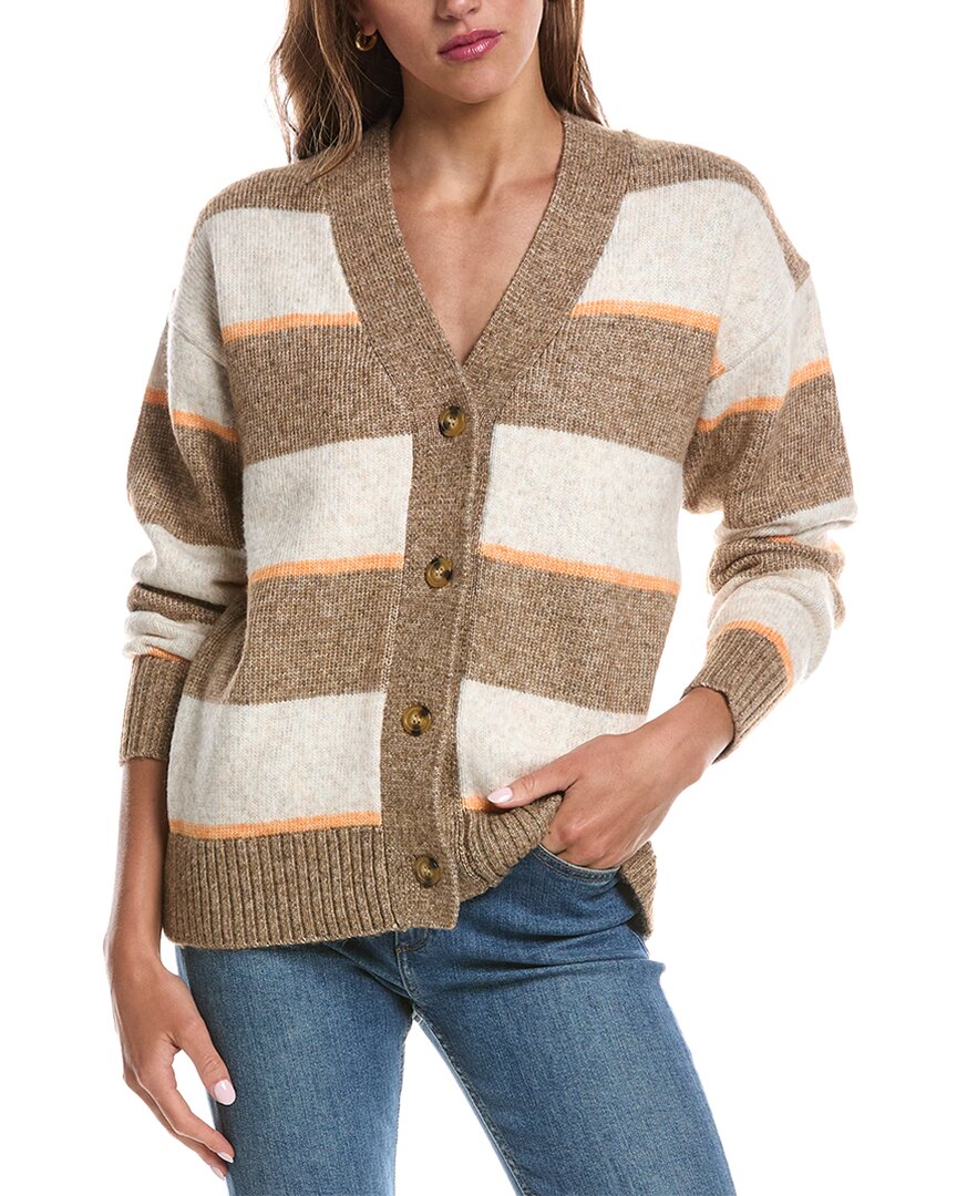 Theo and Spence Theo And Spence 3-Tone Button Cardigan