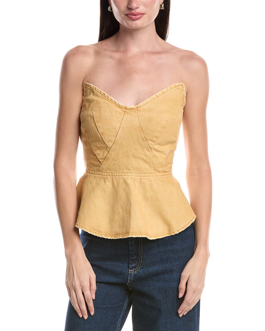 Afrm Merida Princess Peplum Top