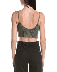 Afrm Iris Zip Front Corset Top
