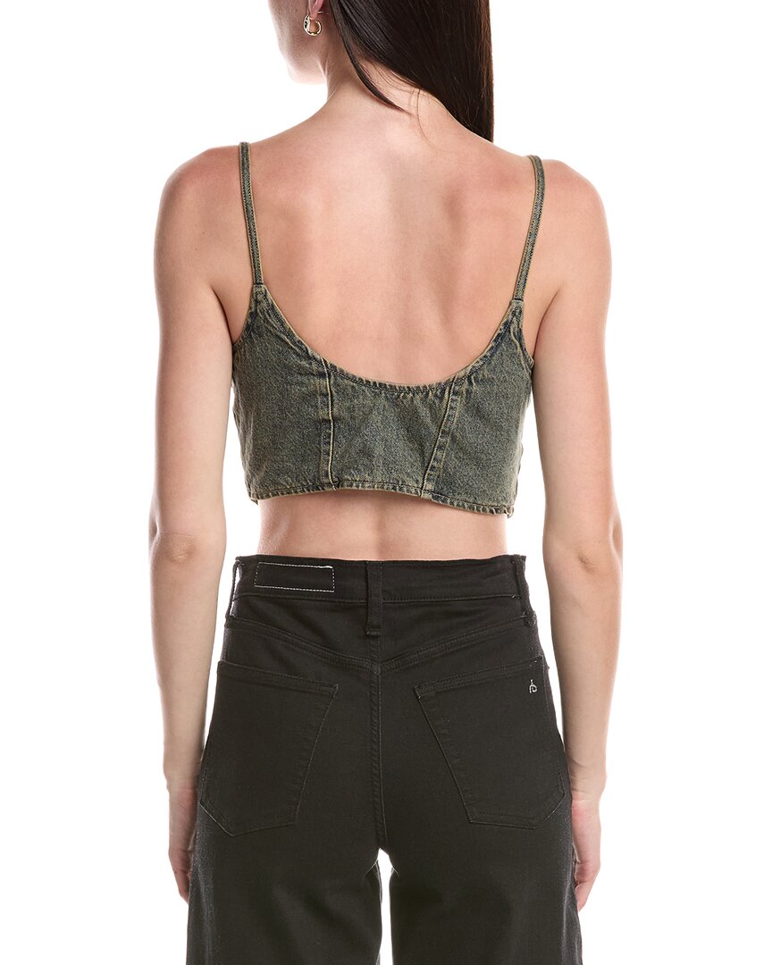 Afrm Iris Zip Front Corset Top