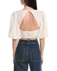 Afrm Emily Ruffle Top