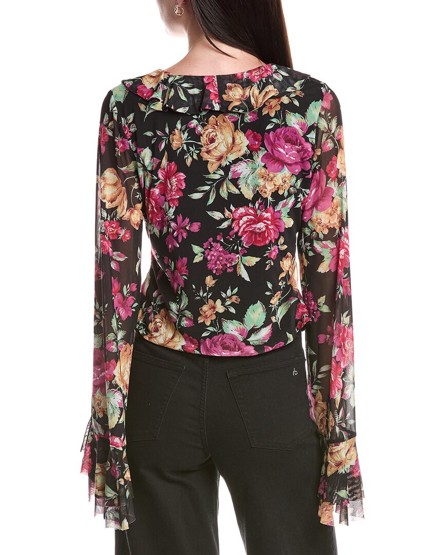 Afrm Cadence Ruffle Front Lace-Up Top
