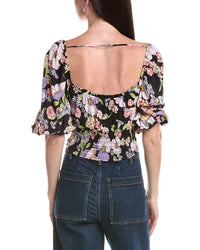 Afrm Waverly Puff Sleeve Top