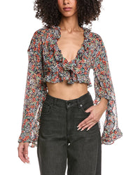 Afrm Clinton Wide Sleeve Top