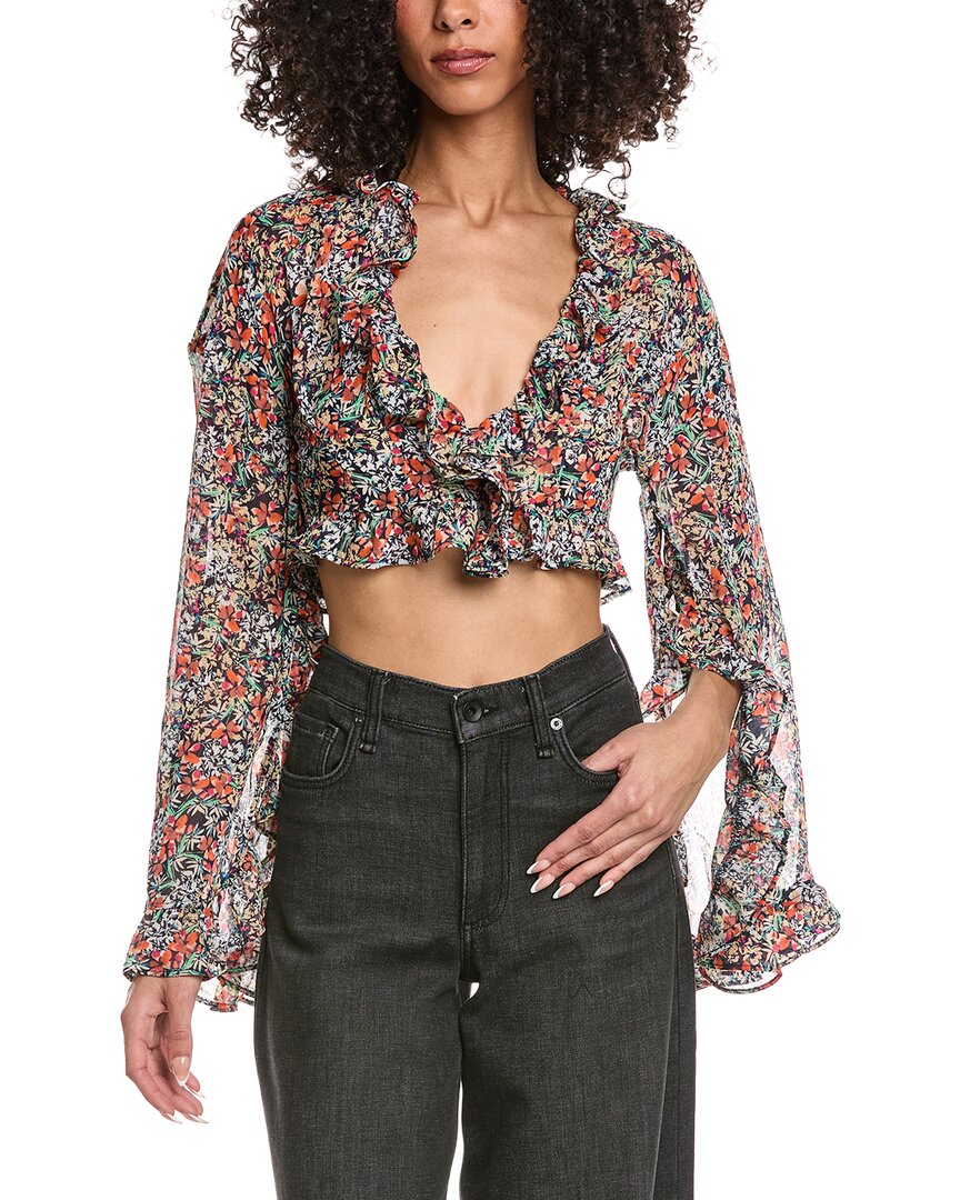 Afrm Clinton Wide Sleeve Top