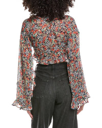 Afrm Clinton Wide Sleeve Top