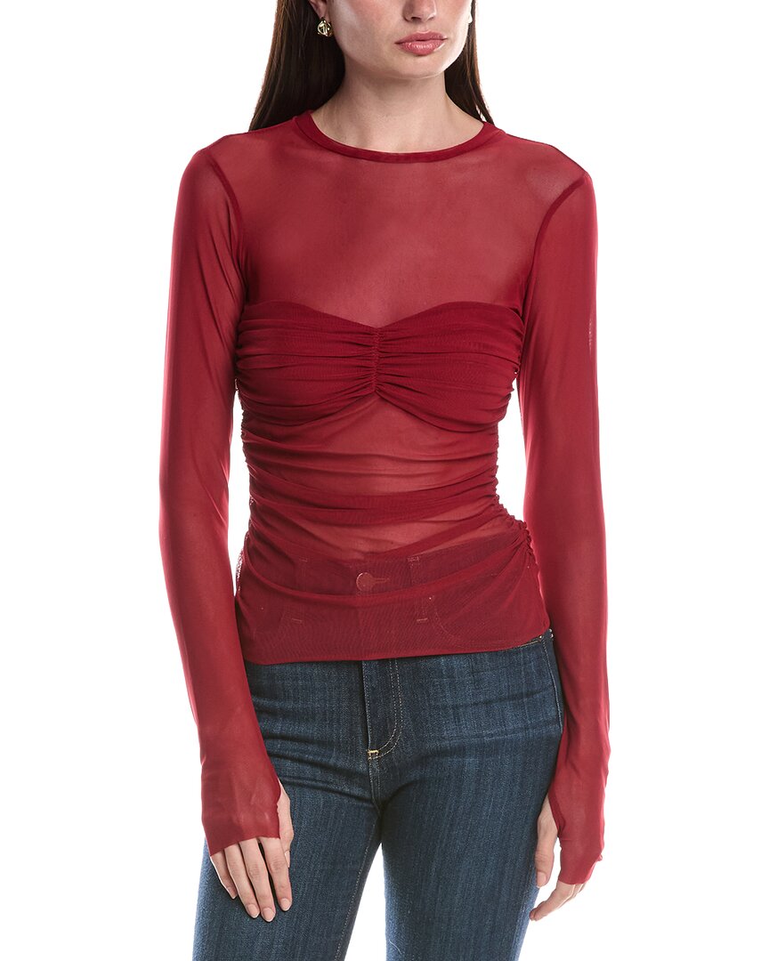 Afrm Sandrine Illusion Bust Top