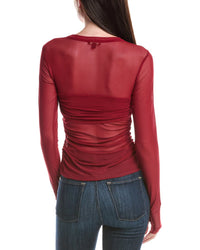 Afrm Sandrine Illusion Bust Top