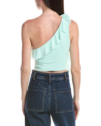 Afrm Kellon One Shoulder Crop Top
