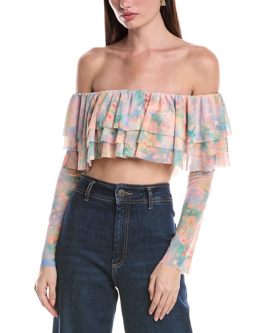 Afrm Alma Ruffle Top