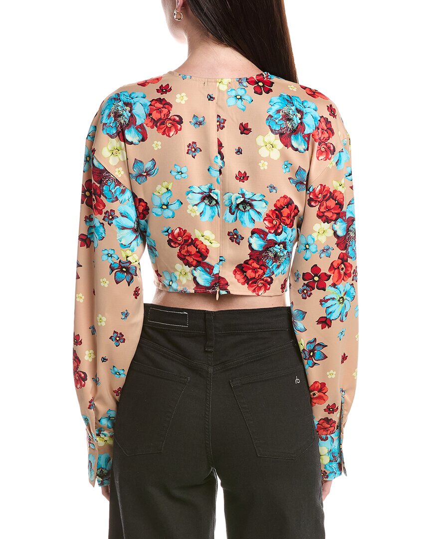 Afrm Annalise Cinched Detail Woven Top