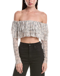 Afrm Alma Ruffle Top