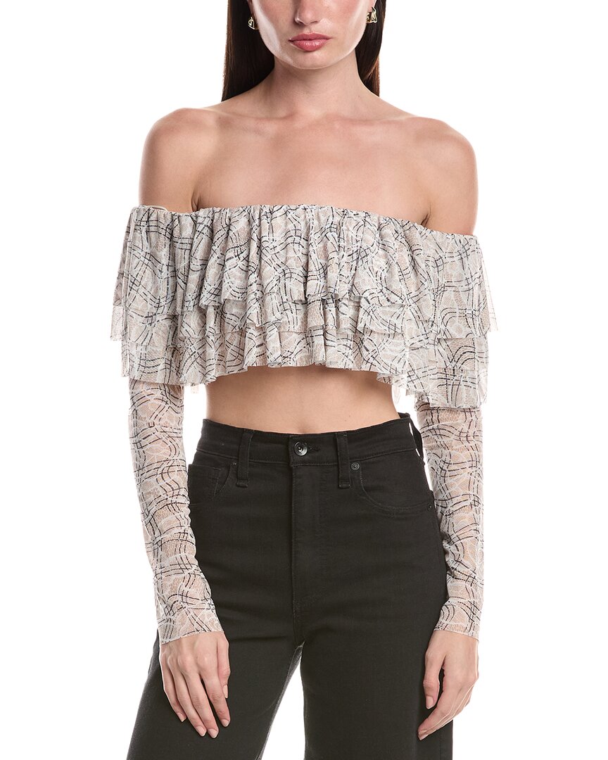 Afrm Alma Ruffle Top