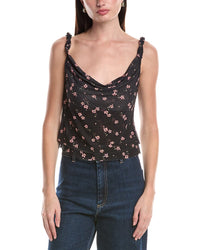 Afrm Asher Mesh Cowl Top